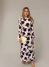 JADE SEAMED JERSEY DRESS