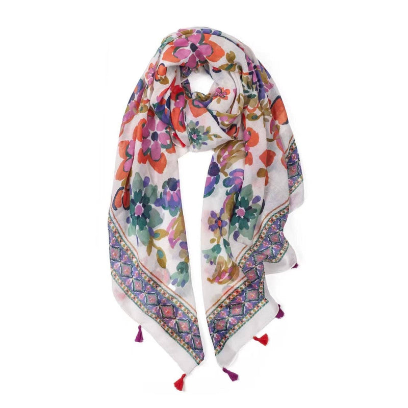 Bella Floral Lightweight Scarf