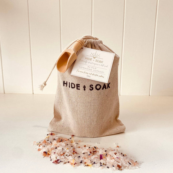 'Hide and Soak' - Flo Women's Blend Hormone Support Bath Salts Soak