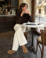 'Human Shoes' Winnie Slip on Loafers - Tan Suede