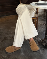 'Human Shoes' Winnie Slip on Loafers - Tan Suede