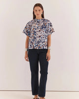 Anika Frill Neck Blouse
