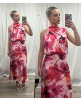 Annabelle High Neck Event Dress