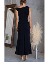 Avaliah Off Shoulder Maxi Dress-Dresses-Here Comes The Sun-House of Holabox