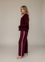 Maddison Jogger - Wine