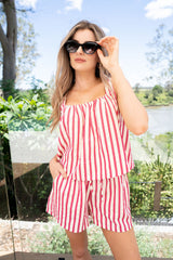 Henri Shorts - Pink Stripe