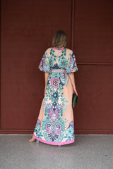 Dali Event Maxi Dress - Cali Pink