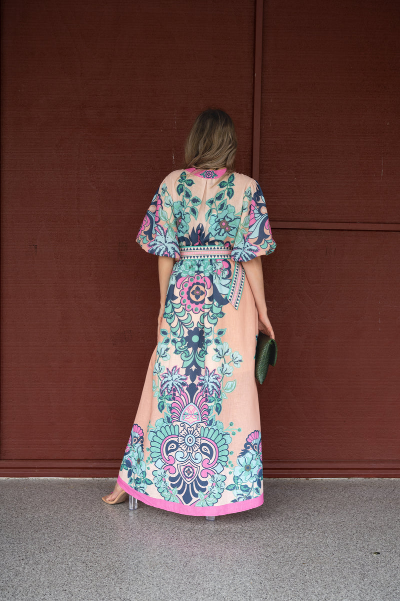 Dali Event Maxi Dress - Cali Pink