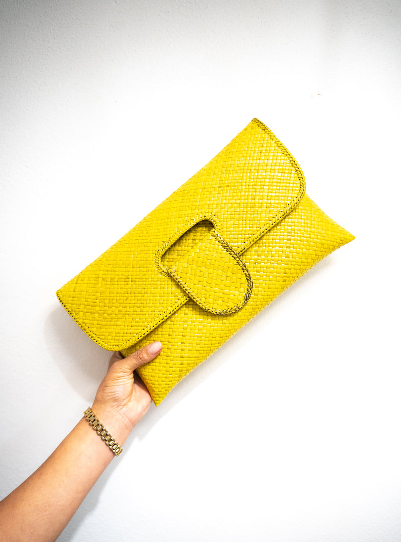 Kaya Rattan Clutch’s - Assorted Colours