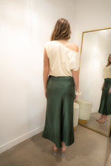 Jasper Slip Skirt - Olive