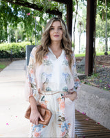 Solara Split Neck Blouse