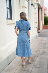 Anna Denim Maxi Dress