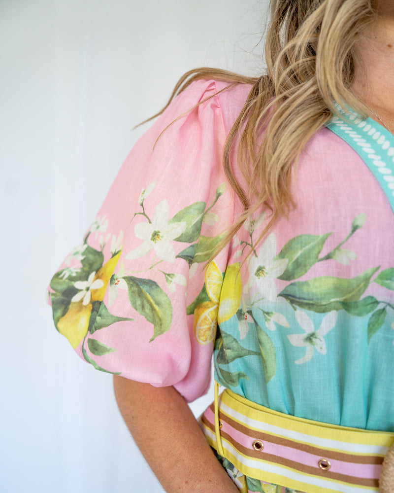 The Dali Mini Dress - Lemoncello