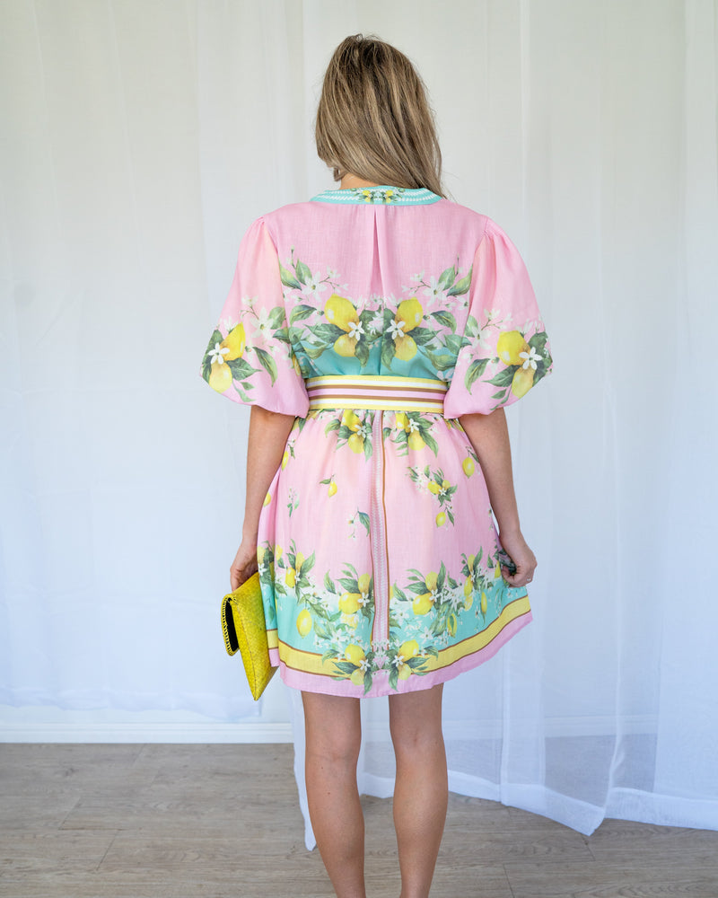 The Dali Mini Dress - Lemoncello