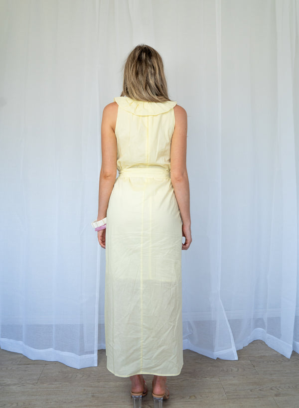 Lilla Ruffled Neck Sun Dress