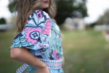 Dali Event Maxi Dress - Island Blue