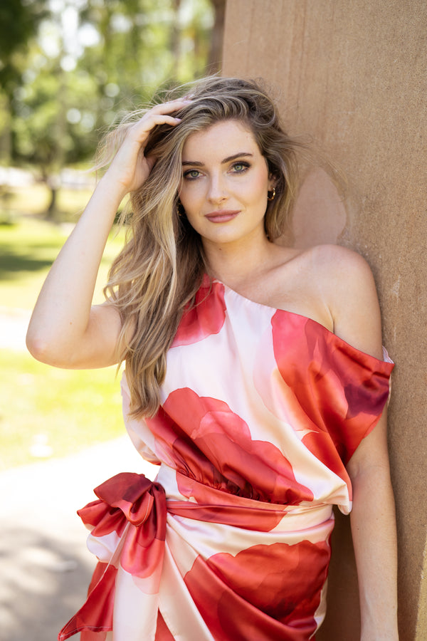 Emma Cold Shoulder Mini Event Dress