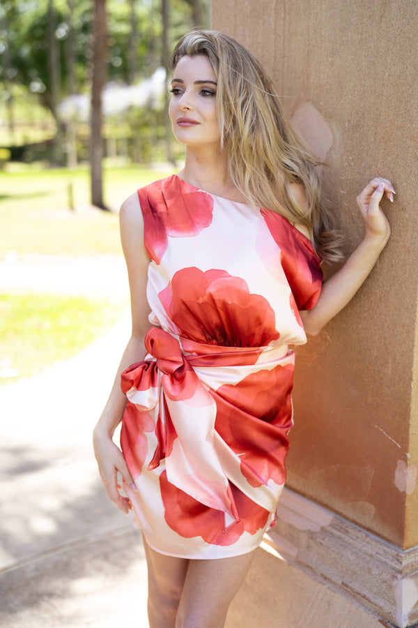 Emma Cold Shoulder Mini Event Dress