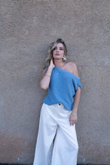 Jaci Knit Top - Blue