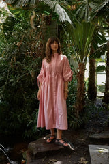 Etta Lace Detailed Dress - Dusty Rose