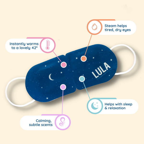 'Lula' Self-Warming Eye Masks - Rose