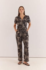 Ferras Bias Cut Pant - Snap Dragon-Bottoms-Sass Clothing-House of Holabox