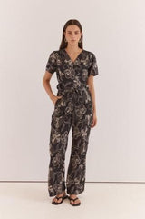 Ferras Bias Cut Pant - Snap Dragon-Bottoms-Sass Clothing-House of Holabox