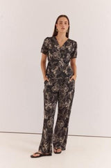 Ferras Bias Cut Pant - Snap Dragon-Bottoms-Sass Clothing-6-House of Holabox