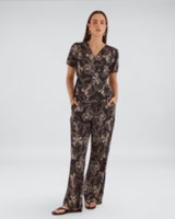 Ferras Bias Cut Pant - Snap Dragon