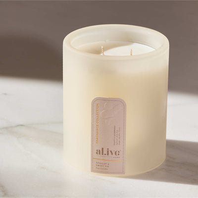 ‘Al.Ive Body' Soy Candle - Assorted Scents – Mango + Lychee