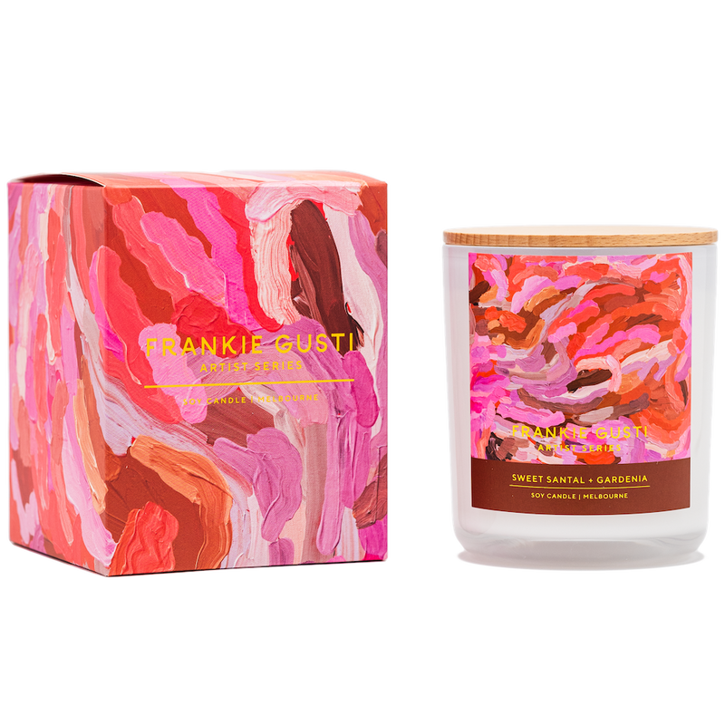 'Frankie Gusti' Sweet Santal and Gardenia - Artist Series Candle