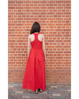 Freyja Shirred Raceback Dress