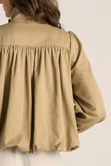 Gigi Bubble Jacket - Tan