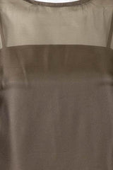 Greta Mini Shift Dress – Olive Taupe