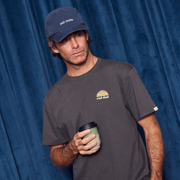 ‘Banabae’ Old Mate Washed Baseball Cap Navy