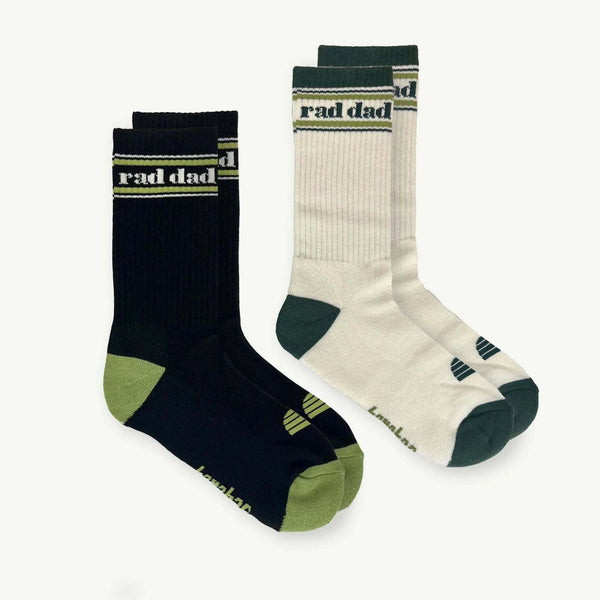 ‘Banabae’ Rad Dad Black and Pine socks