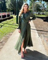 Shay Drape Shirt Event Dress