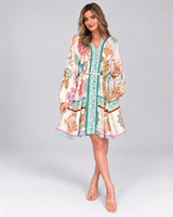 Sara Mini Event Dress - Bright Tones