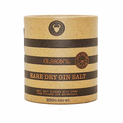 Ollsson's Rare Dry Gin Salt packaging on a white background