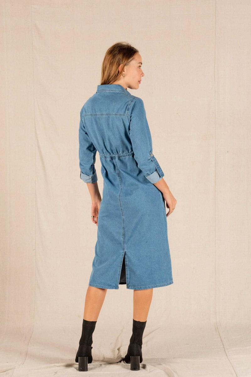 Joan Midi Denim Dress