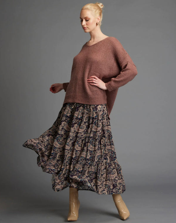 Someday Oversized Knit Top - Rose Taupe