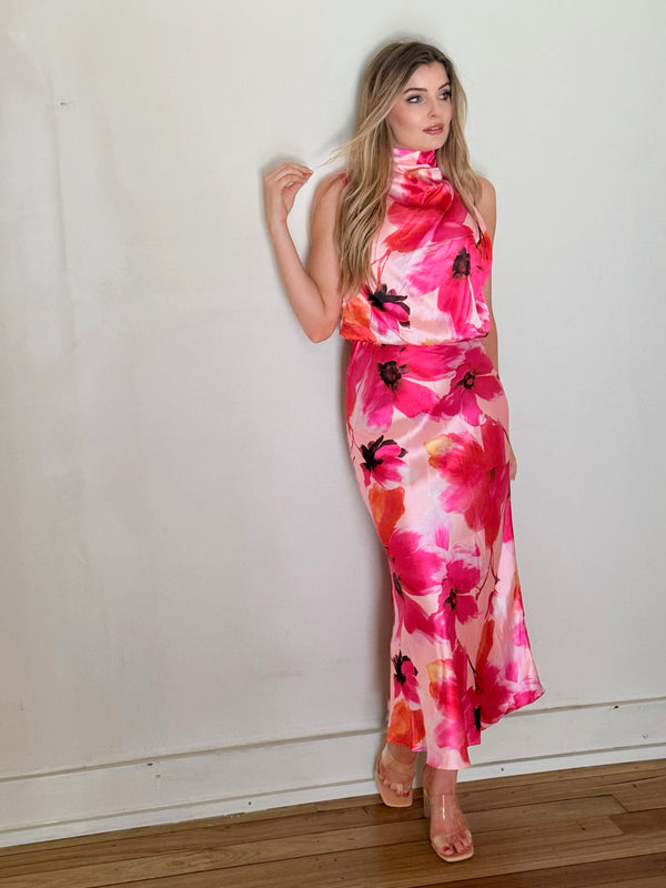 Annabelle High Neck Event Dress