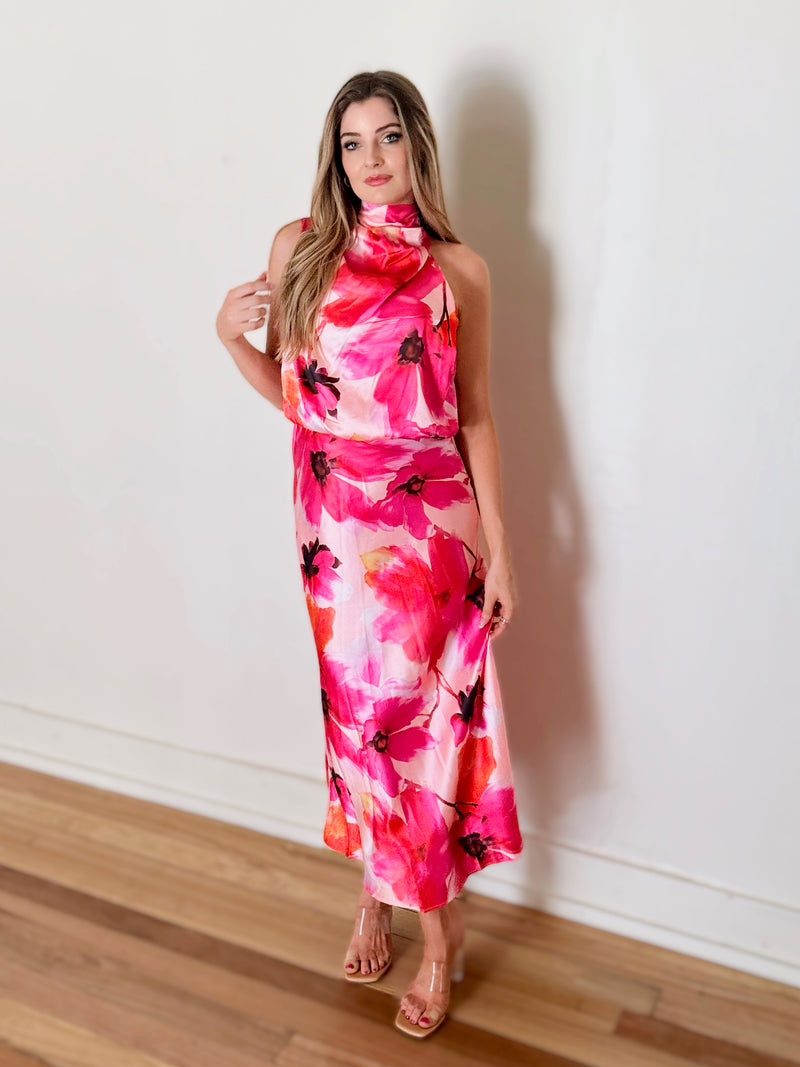 Annabelle High Neck Event Dress