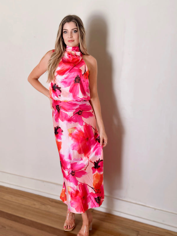 Annabelle High Neck Event Dress