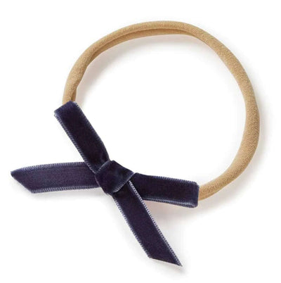 'Snuggle Hunny' Velvet Baby Headbands - Assorted Colours – Moonlight Blue