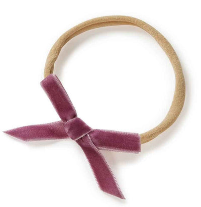 'Snuggle Hunny' Velvet Baby Headbands - Assorted Colours – Grape Velvet