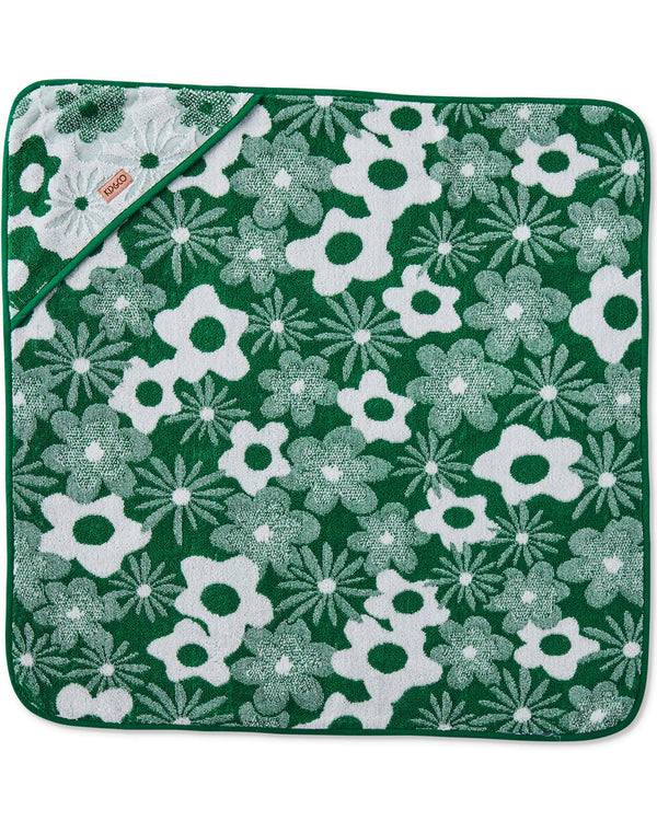 ‘Kip & Co’ Green House Embossed Terry Baby Towel