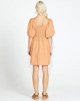 Aria Shirred Back Mini Dress - Tan
