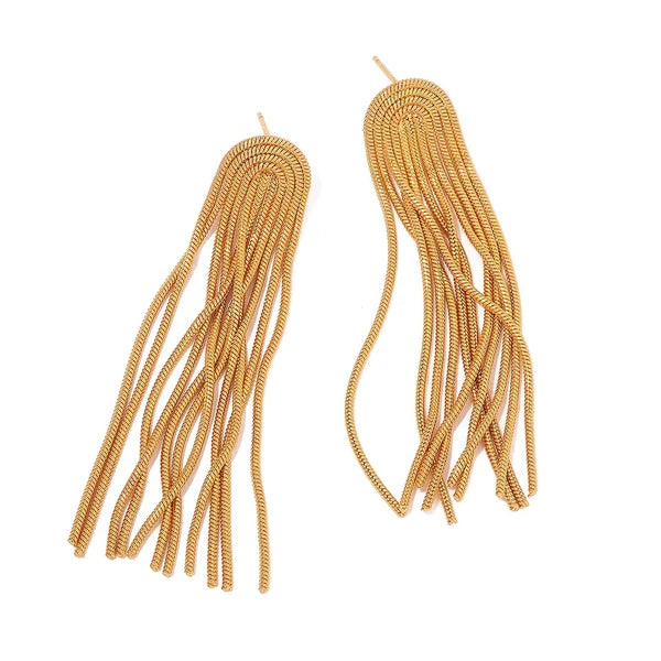 Camilla Gold Tassel Earrings