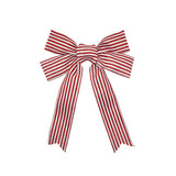 Linen Stripe Bow - Large